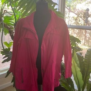 EUC Chico’s Zip Up, Casual Jacket Haute Pink